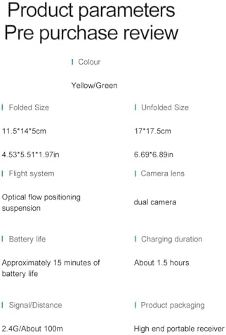 Mini Drone with Camera for Adults Kids, 1080P WiFi FPV Camera Drone with 2 Batteries, One-Click Take Off/Landing, Altitude Hold, Headless Mode, 360° Flips, 3-Gear Speeds, Emergency Stop, Carrying Case, Toys Gifts for Kids and Adults Beginner (Green dual battery) - Image 6