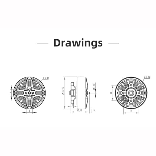 HGLRC Specter 2004 1800KV Brushless Motor 4-6S for 3.5 4 5 inch Micro FPV Racing Drone(1PCS) - Image 9