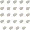 24PCS White 9 Tooth 1mm Coreless General Small Motor Gear Replacement Parts Motor Gear Parts Small Motor Gear Replacement Parts for X5C X5C-1 X5SW X5SC X5 RC Quadcopter Drone Motor