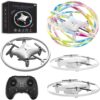 Small Remote Control Drone Quadcopter, 360 Degree Flip LED Light, 90 Degree Circle Flight, 8-12 Years Old Children's toy Mini Drone Christmas Gift