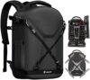 TARION Hardshell Camera Backpack: 3-side Hard Case Photography Bag DSLR Backpack with Waterproof Raincover, Laptop/Tripod Compartment for Men Women Photographers - Black