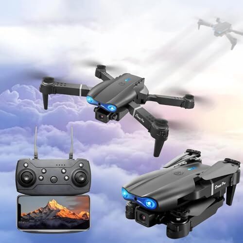 NC-Sttyle Dual Camera GPS Drone – 4K HD Quadcopter with Long Battery Life, Foldable Design, Altitude Hold & Headless Mode – RC Drone for Adults & Beginners