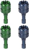 4pcs Drone Control Sticks, Detachable Drone Joysticks Controller Stick Thumb Replacement Accessories Compatible with DJI Mini 3 Pro Drone DJI RC (Blue, Green)