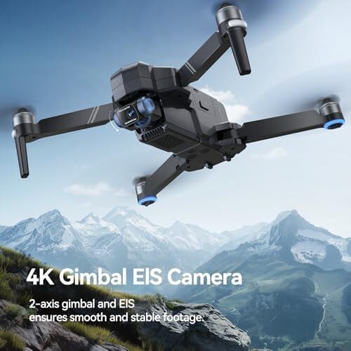 Ruko F11GIM2 Drones with Camera for Adults 4K, 64Mins Flight Time, Gimbal & EIS 4K Camera, 16404ft Digital video Transmission, GPS Auto-return Professional Quadcopter, Level 6 Wind Resistance