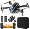 Drone with Camera 1080P HD FPV Foldable Mini Drone for Beginners Kids Adults, Drone with One Key Take Off/Landing, Gesture Selfie, Altitude Hold, 3D Flip, Easy to Fly, 2 Batteries, Toys for Boys Girls