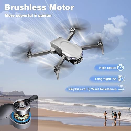 GPS Drone with Camera for Adults Beginner 4K EIS Camera Drones 2-Axis Gimbal Stabilization Under 249g follow me,Auto Return RC Quadcopter Mini Drone,2 Battery for 45-Min Max Flight Time - Image 6
