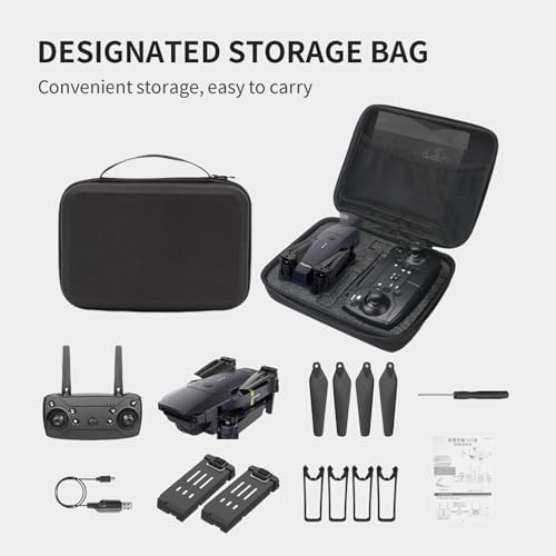 Skyhawk Drone with Camera | Quadcopter Drones for Kids, drone for adults, beginner drone and pros | HD pictures and videos, foldable, silent, 30 MPH Falcon Drones with Camera for Adults 4k - Image 3