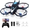 Drone with Camera, 1080P FPV Drone Camera with Remote Control Quadcopter, Gestures Selfie, One-Key Take Off/Landing, Speed Adjustment, 3D Flips, 2 Batteries Mini Drone for Adults Kids