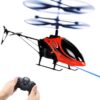 Remote Control Helicopter Toy, 2-Channel, 2.4 GHz, 2 Speeds, Up and Down Flying, Gift for Kids, Red