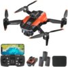 GoolRC GPS Drone with 8K Dual Camera for Adults, 60 Mins Flight with 3 Batteries, Foldable Brushless Motor FPV RC Quadcopter with Carrying Case, Obstacle Avoidance, Auto Return, Optical Flow, Headless Mode, Waypoint Fly