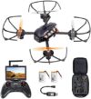 Radiolink F121 FPV Mini RC Drone RTF with Camera for Adult and Kids Beginners, 121mm Brushed RC Quadcopter, 2 Batteries with Carrying Case, 25mW OSD Monitor Racing & Training for UAV Education