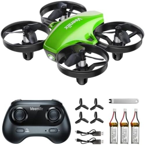 V995 Mini Drone for Kids and Beginners, Indoor Outdoor Quadcopter Plane for Boys Girls with 3D Flips,360° Rotation,Circle Fly,Auto Hover, Headless Mode and 3 Batteries,Gift for Boys and Girls
