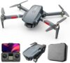FPV Drone with 2 Camera for Adults, Foldable WIFI RC Quadcopter Remote Control Airplanes Kit with 2 Batteries,Advanced Brushless Motors, Long Range Video Transmission, 3D Flip, Auto Return Home,APP Control (Gray)