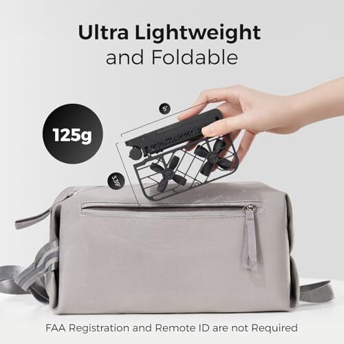 X1 Drone with Camera, Self-Flying Camera Drone with Follow Me Mode, Foldable Mini Drone with HDR Video Capture, Palm Takeoff, Intelligent Flight Paths, Hands-Free Control Black (Combo Plus)