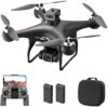 GoolRC S116 Drone with 4K Camera for Adults, RC Quadcopter with Obstacle Avoidance, Optical Flow, Trajectory Flight, Headless Mode, Gravity Sensor, Brushless Motor, Storage Bag and 2 Batteries (Black)
