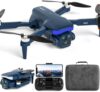 K417 Drone with Camera 1080P HD,Blue LED Lights AI Drones,90° Electric Adjustable with 2 Cameras for Adults,FPV Transmission,Remote Control Quadcopter with Altitude Hold for Beginners,Carry Case