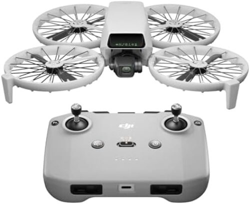 DJI Flip (RC-N3), Drone With 4K UHD Camera for Adults, Under 249 g, 3-Axis Gimbal Stabilization, 44000ft/13km Video Transmission, Palm Takeoff, Auto Return, 31-Min Flight Time, Intelligent Flight