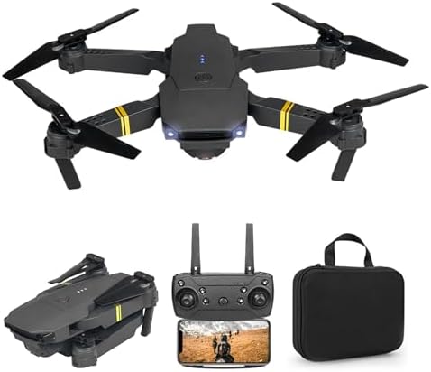 Skyhawk Drone with Camera | Quadcopter Drones for Kids, drone for adults, beginner drone and pros | HD pictures and videos, foldable, silent, 30 MPH Falcon Drones with Camera for Adults 4k