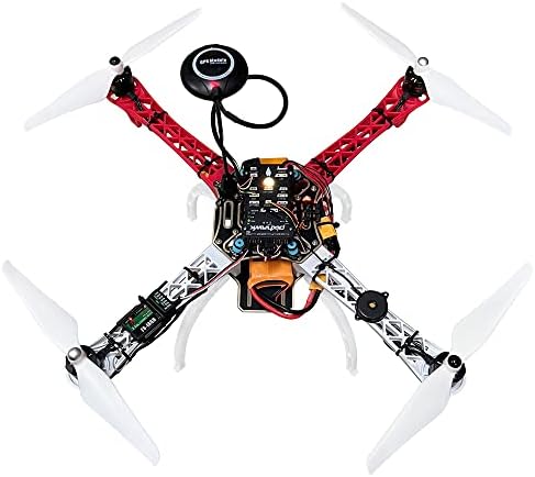 HAWK'S WORK F450 Drone Kit to build, DIY Quadcopter Set, Frame + Pixhawk + GPS + Power Module + ESC + Brushless Motor + Prop + Battery + RC Transmitter & Receiver + Accessory + Guild Book & Video (A) - Image 9