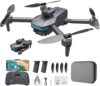 Foldable Drone with 4K Electrically Adjustable Dual Camera for Beginner, Brushless RC Quadcopter with Altitude Hold, Carring Case, Headless Mode, Obstacle Avoidance