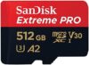 SanDisk Extreme PRO microSDXC UHS-I Memory Card 512 GB + Adapter & RescuePRO Deluxe (for Smartphones, Action Cameras or Drones, A2, Class 10, V30, U3, 200 MB/s Transfer)