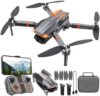 Q12 Drone with Camera 4K for Adults,Brushless Motor Drone for Kids Beginners,FPV Foldable RC Quadcopter with 2 Batteries 360° Flips,Altitude Hold,Voice Control,Headless Mode,One Key Start,Gift Toys for Men Boys,Easy to Fly,Carrying Case