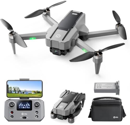 Holy Stone HS440G Drones with Camera for Adults 4k, Under 250g, FPV RC Quadcopter with Brushless Motors, 5GHz Transmission, Auto Return, Follow Me, Waypoints, Foldable Camera Drone for Beginners