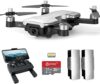 Contixo F30 Drone for Kids and Adults WiFi 4K UHD Camera and GPS,FPV Quadcopter for Beginners,Foldable Mini Drone,Brushless Motor,Follow Me,Two Batteries and Carrying Case Included