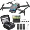 Drone with Camera for Adults, 1080P FPV Drones for kids and Beginners with Brushless Motors, Upgrade Altitude Hold, 90° Adjustable Lens, Gestures Selfie, 60 Mins Fly Time
