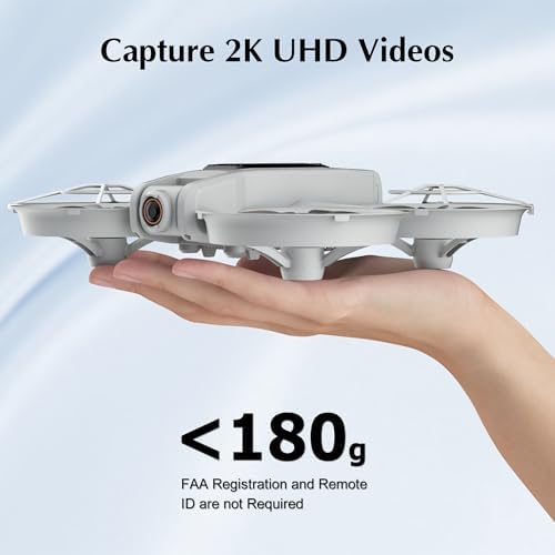Drones for Adults with Camera 2K, Upgraded 4.5inch LCD RC Screen Remote Control, Brushless Motor Smart FPV Quadcopter for Kids Beginners, Auto Hovering, 3D Flips, Headless Mode, Follow Me, 2 Batteries, 30 Mins Flight Time, Great Gift Toy for Boys and Girls - Image 5