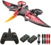 jaming Pterodactyl Dinosaur Toys Drone for Kids and Adults Easy to Fly Dragon Remote Controlled Aircraft for Beginners Hobby RC Plane Toys Birthday Gifts for Boys