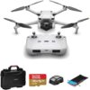 DJI Mini 3 Drone with RC-N1 Remote Controller, Carrying Case, 128GB microSD Card, Anti-Collision Light, Landing Pad