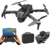 Drone with GPS for Beginner, 1080HD Camera WiFi Live Video RC Quadcopter Drone for Adults, Auto Return,Obstacle Avoidance,Follow Me, and Circle Fly Smart Fodable FPV for Kids?Brushless Motors (black)