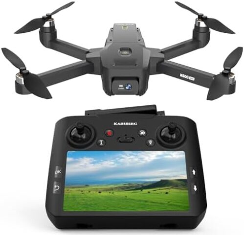 GPS Drone with Camera for Adults Beginners,4.5" HD LCD RC Screen 32G SD Card with Drone Professional Auto Return,FPV Drones Long Range Follow Me, 5GHz Transmission Gesture Control,under 249g