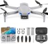 GPS Drone with Camera for Adults Beginner 4K EIS Camera Drones 2-Axis Gimbal Stabilization Under 249g follow me,Auto Return RC Quadcopter Mini Drone,2 Battery for 45-Min Max Flight Time