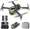 Drone with Camera 1080P HD for Beginners, Brushless Motor Drone with 45 Mins Long Flight Time Altitude Hold Obstacle Avoidance RC Quadcopter Toys Gifts For Kids Adults, Green