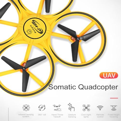 2025 Upgraded Hand Controlled Drone for kids,Somatosensory aircraft with Smart Watch Controlled, Gesture sensing aircraft Cool LED Remote Control Drone 360° Flips,quadcopter,Toys Gifts for Boys and Girls - Image 2