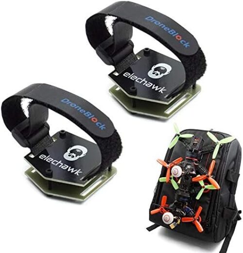 2 Set FPV Drone Lock Mount for Backpack Plug-in Accessories DIY Bundle Mount Hanging Buckle with Battery Straps for FPV Quadcopter