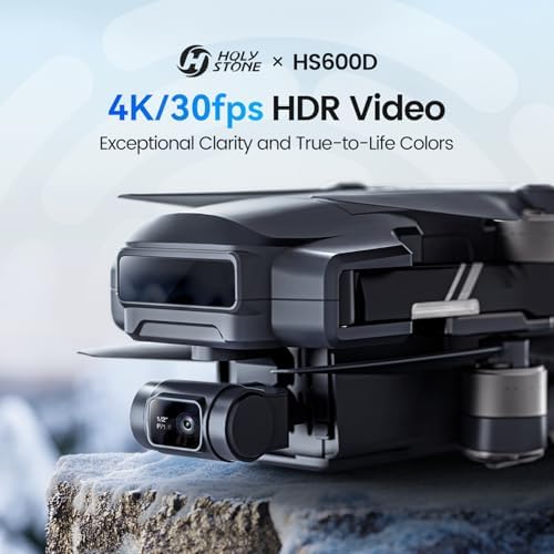 Holy Stone HS600D 3 Axis Brushless Gimbal GPS Drones With Camera For Adults 4K, FPV Drone, 8K Image, 4K/30FPS Video, 48MP Photo, 80 Min Flight, Auto Return, 20000Ft Control, QuickShot, Upgraded HS600 - Image 2