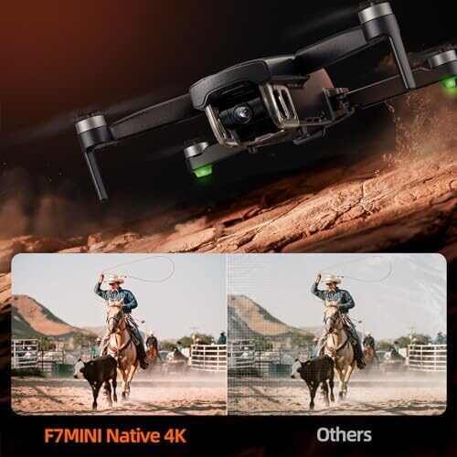 Bwine GPS Drone with Camera 4K UHD – F7MINI, Under 249g, 60-Min Flight Time, Auto Return, Follow Me, Waypoint Fly, Circle Fly, 5-Level Wind Resistance – Ideal for Adult Beginners