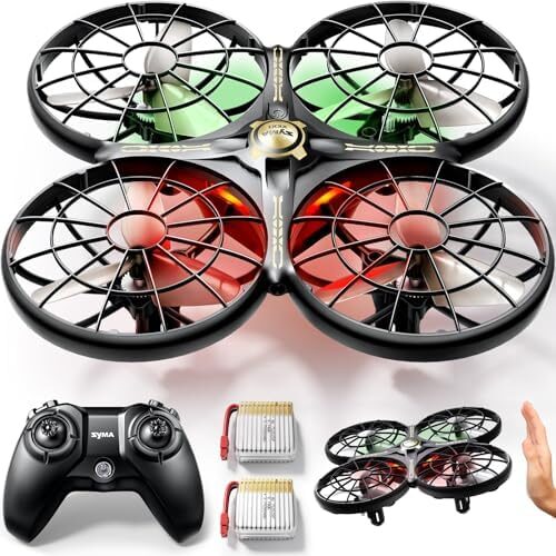 SYMA Drone for Kids 8-12 with Automatic Obstacle Avoidance, 20 Mins Flight Time(2 Batteries), One-Key 360°Flips and Altitude Hold, Safe Flying Toys for Boys and Girls