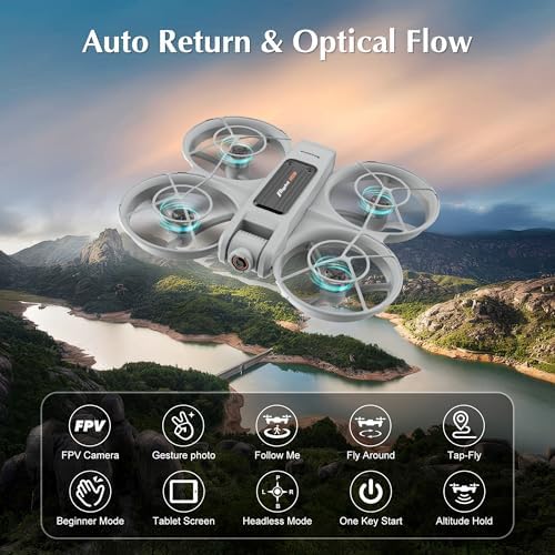 Drones for Adults with Camera 2K, Upgraded 4.5inch LCD RC Screen Remote Control, Brushless Motor Smart FPV Quadcopter for Kids Beginners, Auto Hovering, 3D Flips, Headless Mode, Follow Me, 2 Batteries, 30 Mins Flight Time, Great Gift Toy for Boys and Girls - Image 2