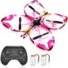 Kids Mini Drone - RC Butterfly Drone for Beginners with Colorful Light, 3D Flip, Headless Mode, Altitude Hold, Remote Control Quadcopter Gift for Age 6-14 Boys & Girls