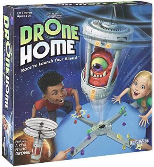Drone Home — First Ever Game with a Real, Flying Drone — Great, Family Fun — for 2-4 Players — for Ages 8+