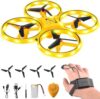 2025 Upgraded Hand Controlled Drone for kids,Somatosensory aircraft with Smart Watch Controlled, Gesture sensing aircraft Cool LED Remote Control Drone 360° Flips,quadcopter,Toys Gifts for Boys and Girls