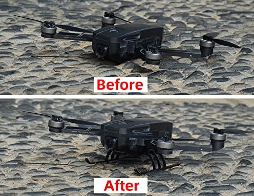HeiyRC Foldable Landing Gear for Holy Stone HS720 / HS720E Drone Height Extended Leg Stand Gimbal Protector Accessory - Image 5