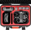 FPVtosky Hard Case for DJI Avata 2 Drone/Fly More Combo, Waterpoof Avata 2 Carrying Case Bag, Fits DJI Goggles 3, RC Motion 3 & DJI FPV Remote Controller 3 Accessories[CASE ONLY], Black
