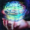 2025 Flying Orb Ball Toy, Galaxy Boomerang Hover Ball Led Lights Mini Drone Globe Hand Controlled Flying Toys for 6 7 8 9 10+ Year Old Boys Girls Teens Outdoor Toys (Blue)