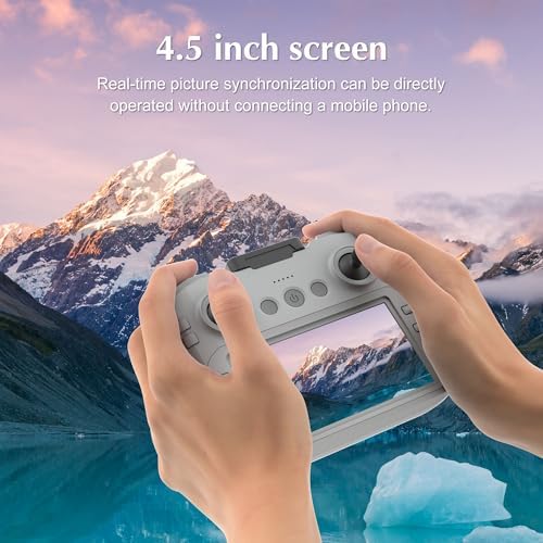 Drones for Adults with Camera 2K, Upgraded 4.5inch LCD RC Screen Remote Control, Brushless Motor Smart FPV Quadcopter for Kids Beginners, Auto Hovering, 3D Flips, Headless Mode, Follow Me, 2 Batteries, 30 Mins Flight Time, Great Gift Toy for Boys and Girls - Image 4