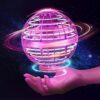 Flying Orb Ball Toys, Galaxy Ball 2024 Hover Ball Soaring Nebula Flying Orb, Hand Controlled Boomerang Galactic iFly Spinner, RGB Light Magic Space UFO Toy, Mini Drone for Kid Adults Outdoor Indoor